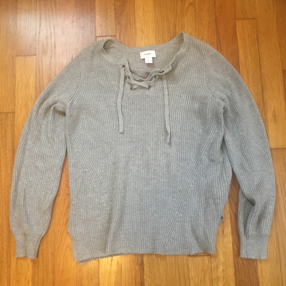 Old Navy Tie Front Sweater
